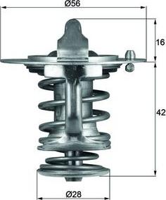 MAHLE TX 83 76D - Термостат, охолоджуюча рідина autozip.com.ua