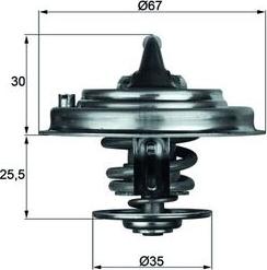 MAHLE TX 30 92D - Термостат, охолоджуюча рідина autozip.com.ua