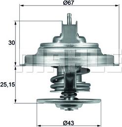 MAHLE TX 31 92D - Термостат, охолоджуюча рідина autozip.com.ua
