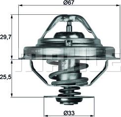 MAHLE TX 38 88 D - Термостат, охолоджуюча рідина autozip.com.ua