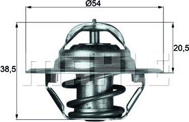 MAHLE TX 3 87D - Термостат, охолоджуюча рідина autozip.com.ua