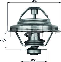 MAHLE TX 24 80D - Термостат, охолоджуюча рідина autozip.com.ua