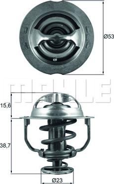 MAHLE TX 200 90D - Термостат, охолоджуюча рідина autozip.com.ua