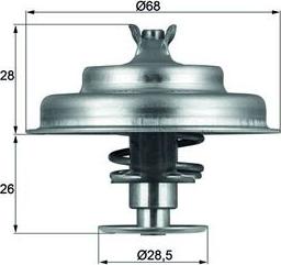 MAHLE TX 75 80D - Термостат, охолоджуюча рідина autozip.com.ua