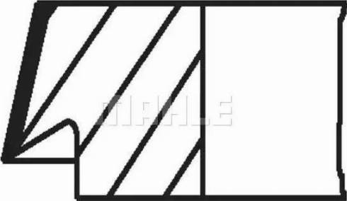 MAHLE 015 80 N1 - Комплект поршневих кілець autozip.com.ua