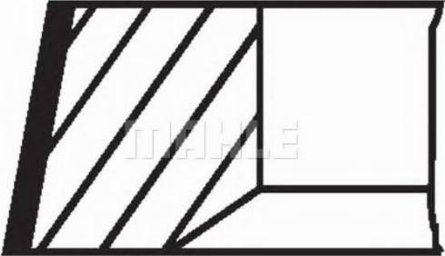MAHLE 028 11 N2 - Комплект поршневих кілець autozip.com.ua