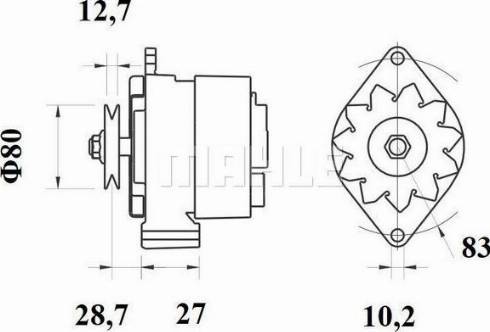 MAHLE 11201095 - Генератор autozip.com.ua