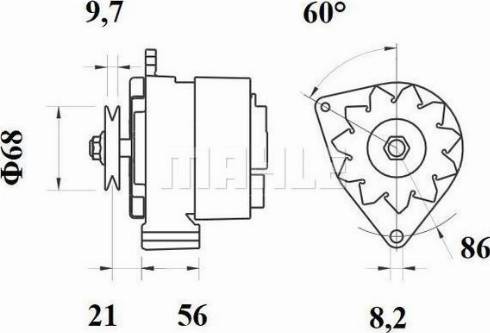 MAHLE 11201096 - Генератор autozip.com.ua