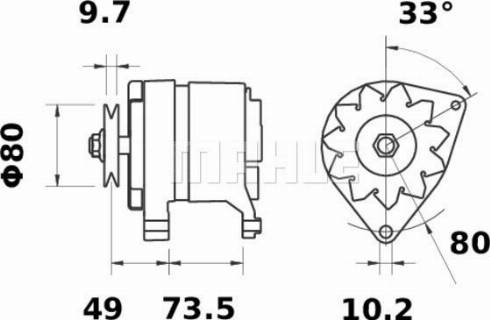 MAHLE 11201037 - Генератор autozip.com.ua
