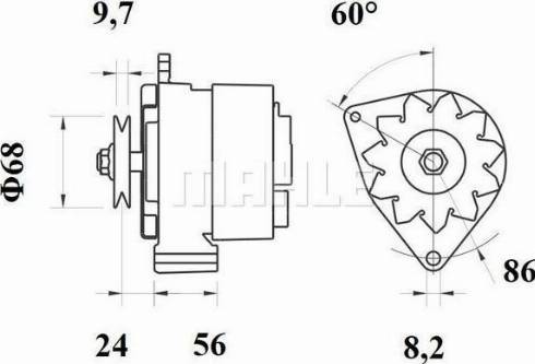 MAHLE 11201372 - Генератор autozip.com.ua