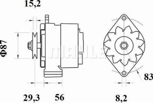 MAHLE 11201784 - Генератор autozip.com.ua