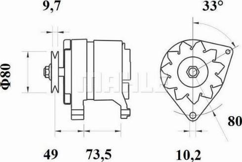 MAHLE 11201783 - Генератор autozip.com.ua