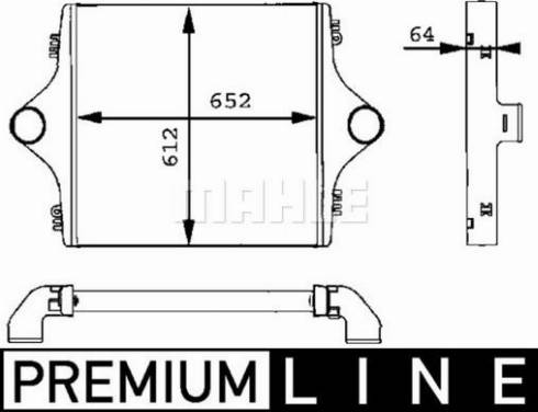 MAHLE CI 90 001P - Интеркулер autozip.com.ua