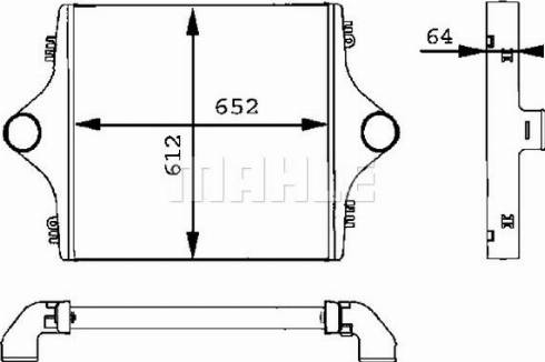 MAHLE CI 90 001P - Интеркулер autozip.com.ua