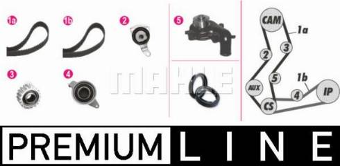 MAHLE CPK 56 000P - Водяний насос + комплект зубчатого ременя autozip.com.ua