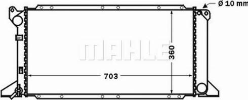MAHLE CR 1454 000S - Радіатор, охолодження двигуна autozip.com.ua