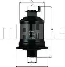 MAHLE KL 529 - Паливний фільтр autozip.com.ua