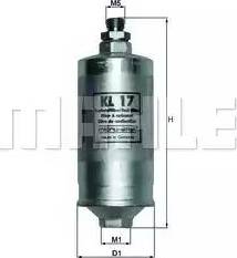 MAHLE KL 17 - Паливний фільтр autozip.com.ua