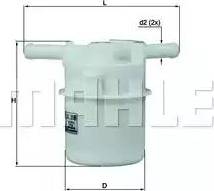 MAHLE KL 205 - Паливний фільтр autozip.com.ua