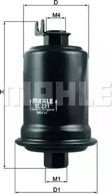 MAHLE KL 231 - Паливний фільтр autozip.com.ua