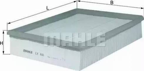 MAHLE LX 448 - Повітряний фільтр autozip.com.ua