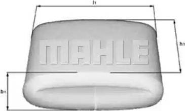 MAHLE LX 110 - Повітряний фільтр autozip.com.ua