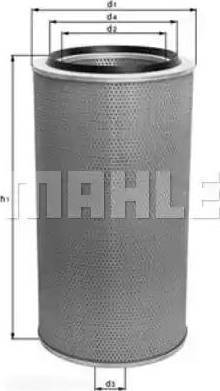 MAHLE LX 84 - Повітряний фільтр autozip.com.ua