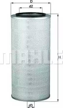 MAHLE LX 84 - Повітряний фільтр autozip.com.ua