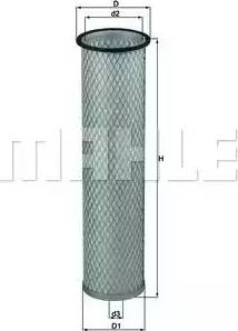 MAHLE LXS 212 - Повітряний фільтр autozip.com.ua