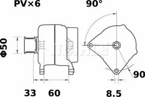MAHLE MG 91 - Генератор autozip.com.ua