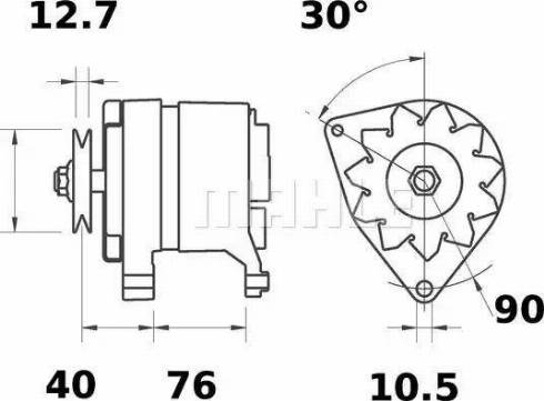 MAHLE MG 582 - Генератор autozip.com.ua