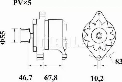 MAHLE MG 537 - Генератор autozip.com.ua