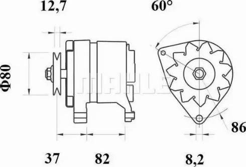 MAHLE MG 159 - Генератор autozip.com.ua