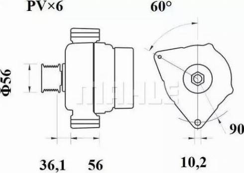 MAHLE MG 352 - Генератор autozip.com.ua