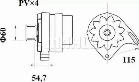 MAHLE MG 360 - Генератор autozip.com.ua