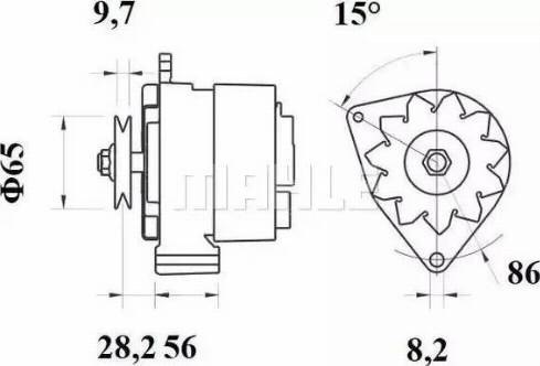 MAHLE MG 218 - Генератор autozip.com.ua