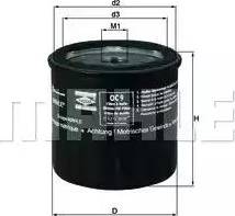 MAHLE OC 9 - Масляний фільтр autozip.com.ua