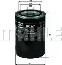 MAHLE OC 67 - Гідрофільтри, автоматична коробка передач autozip.com.ua