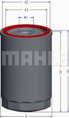 MAHLE OC 1 - Масляний фільтр autozip.com.ua