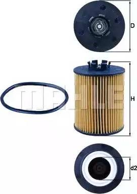 MAHLE OX 173D - Масляний фільтр autozip.com.ua