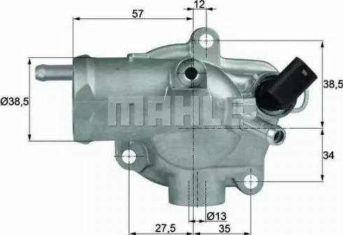 MAHLE TH 13 92 - Термостат, охолоджуюча рідина autozip.com.ua