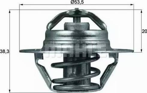 MAHLE TX 40 75D - Термостат, охолоджуюча рідина autozip.com.ua