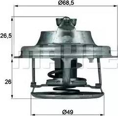 MAHLE TX 102 82D - Термостат, охолоджуюча рідина autozip.com.ua