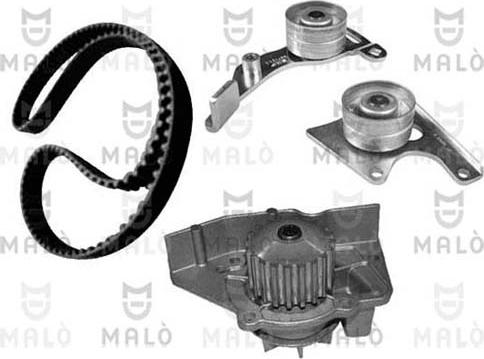 AKRON-MALÒ 1555040 - Водяний насос + комплект зубчатого ременя autozip.com.ua