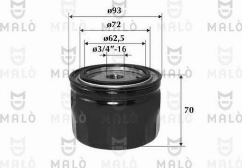 AKRON-MALÒ 1510105 - Масляний фільтр autozip.com.ua