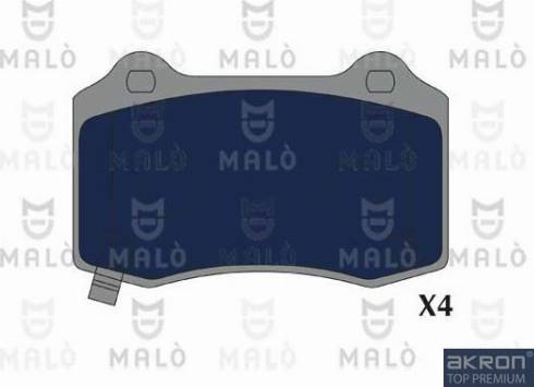 AKRON-MALÒ 1051229 - Гальмівні колодки, дискові гальма autozip.com.ua