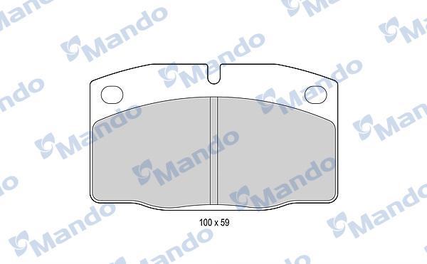Mando MBF015067 - Гальмівні колодки, дискові гальма autozip.com.ua