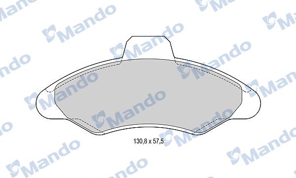 Mando MBF015085 - Гальмівні колодки, дискові гальма autozip.com.ua