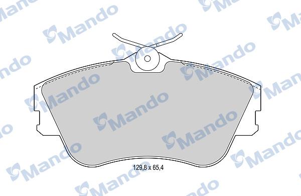 Mando MBF015893 - Гальмівні колодки, дискові гальма autozip.com.ua