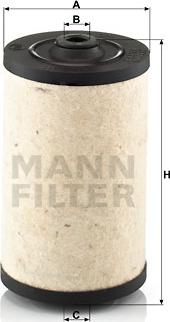 Mann-Filter BFU 811 - Паливний фільтр autozip.com.ua